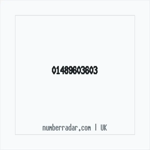 Reverse number check for +44 1489 603603 — who called me?