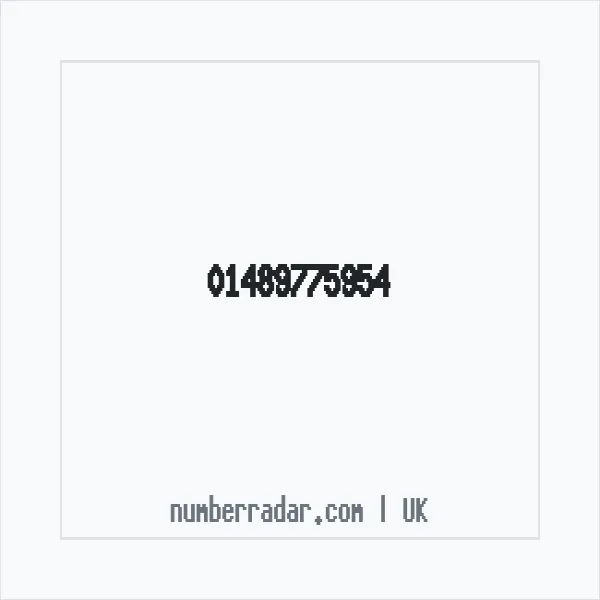 Reverse number check for +44 1489 775954 — who called me?
