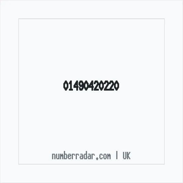 Reverse number check for +44 1490 420220 — who called me?