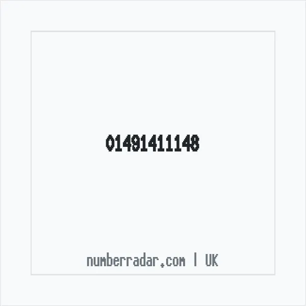 Reverse number check for +44 1491 411148 — who called me?