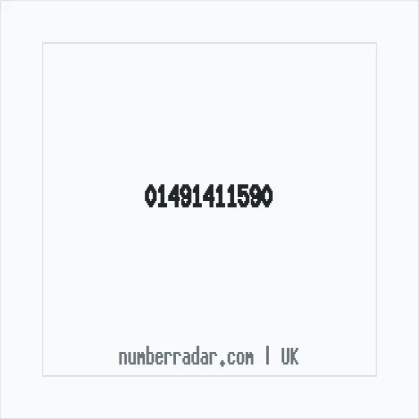 Reverse number check for +44 1491 411590 — who called me?
