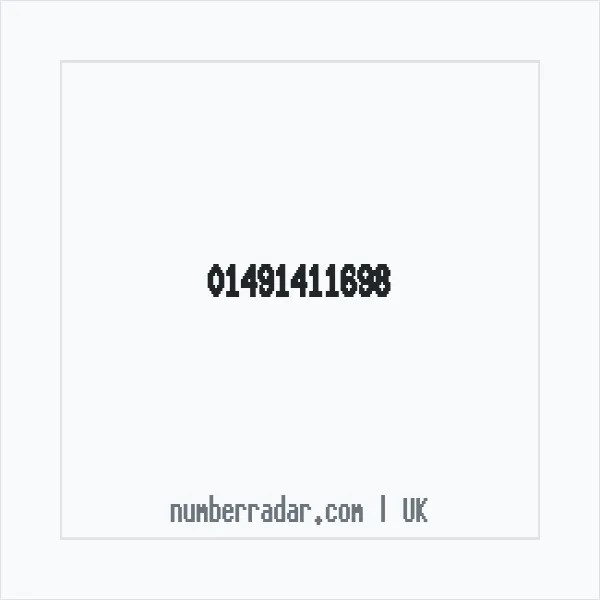 Reverse number check for +44 1491 411698 — who called me?