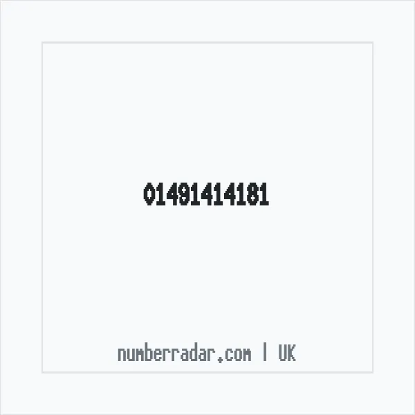 Reverse number check for +44 1491 414181 — who called me?
