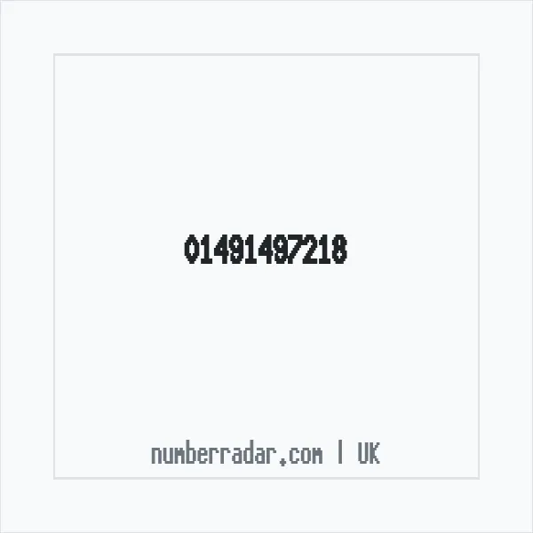 Reverse number check for +44 1491 497218 — who called me?