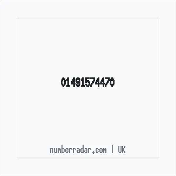 Reverse number check for +44 1491 574470 — who called me?
