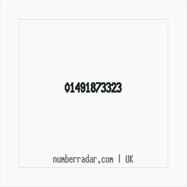 Reverse number check for +44 1491 873323 — who called me?