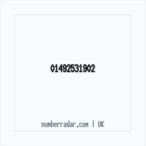 Reverse number check for +44 1492 531902 — who called me?