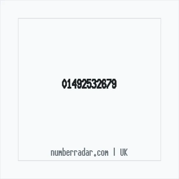 Reverse number check for +44 1492 532679 — who called me?