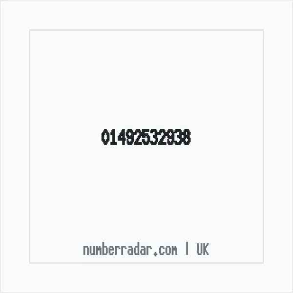 Reverse number check for +44 1492 532938 — who called me?