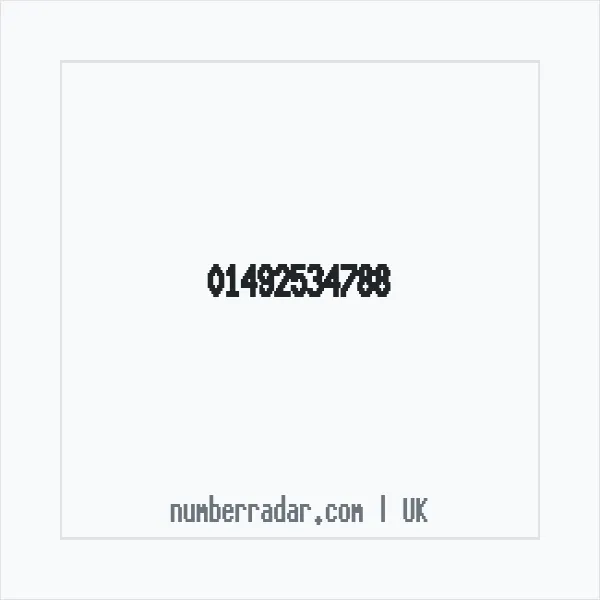 Reverse number check for +44 1492 534788 — who called me?