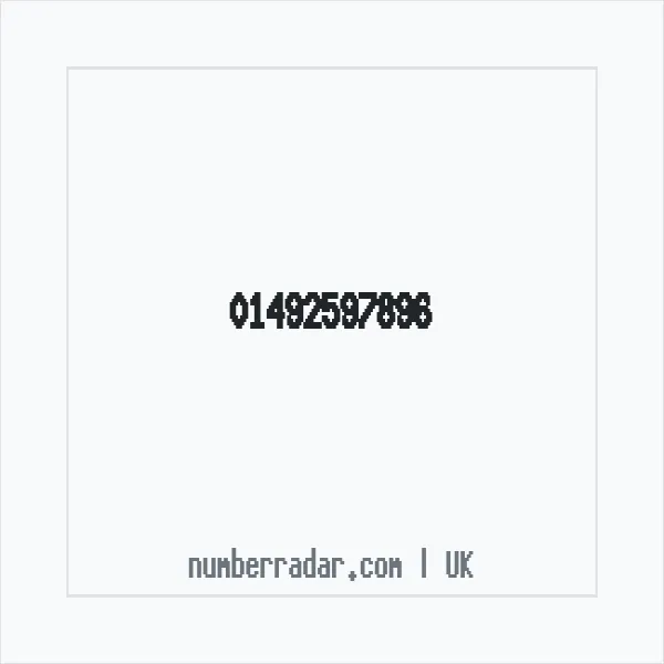 Reverse number check for +44 1492 597896 — who called me?