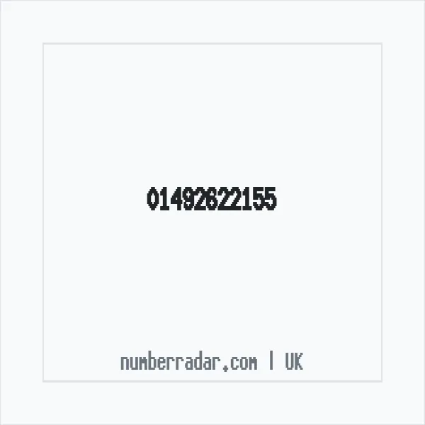 Reverse number check for +44 1492 622155 — who called me?