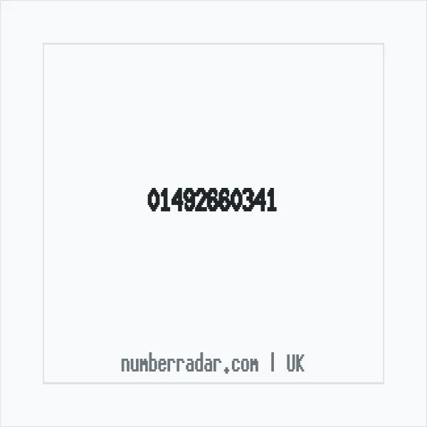 Reverse number check for +44 1492 660341 — who called me?