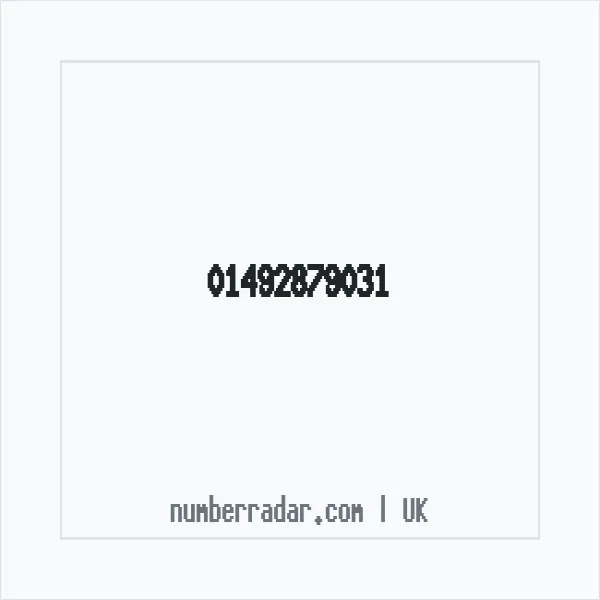 Reverse number check for +44 1492 879031 — who called me?