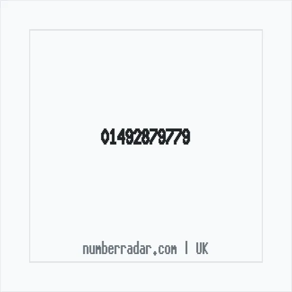 Reverse number check for +44 1492 879779 — who called me?