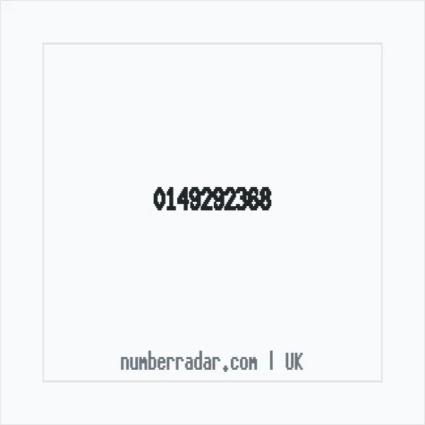 Reverse number check for +44 149292368 — who called me?