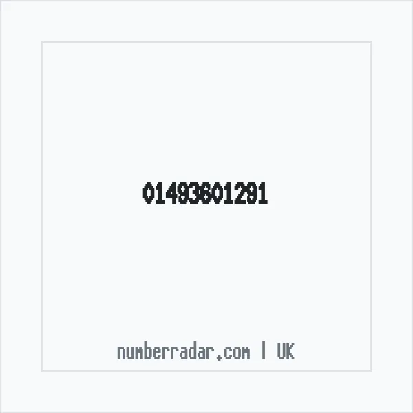 Reverse number check for +44 1493 601291 — who called me?