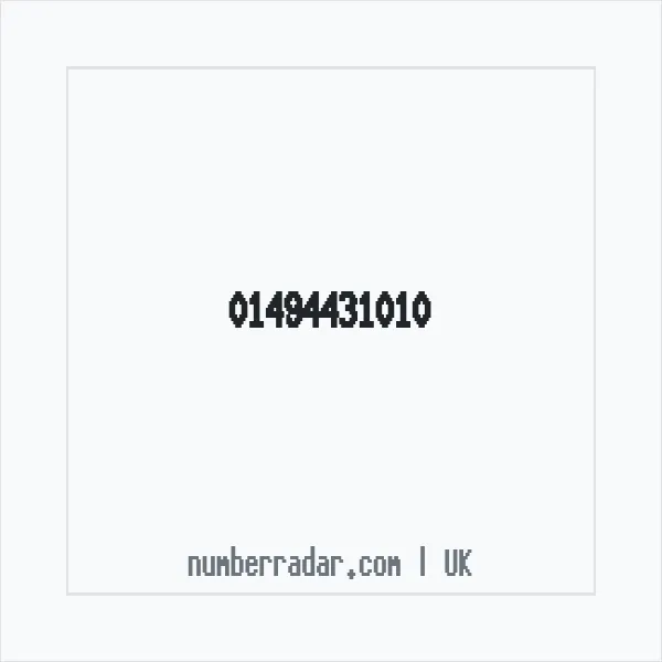 Reverse number check for +44 1494 431010 — who called me?