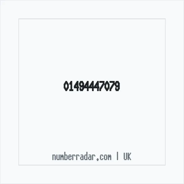 Reverse number check for +44 1494 447079 — who called me?