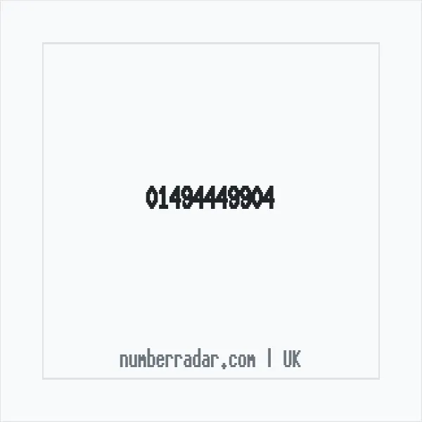 Reverse number check for +44 1494 449904 — who called me?