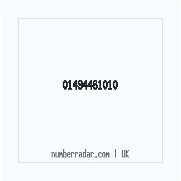Reverse number check for +44 1494 461010 — who called me?
