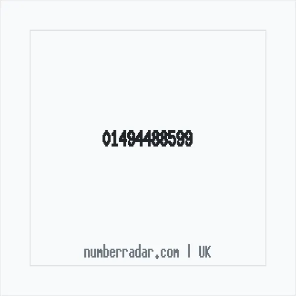 Reverse number check for +44 1494 488599 — who called me?