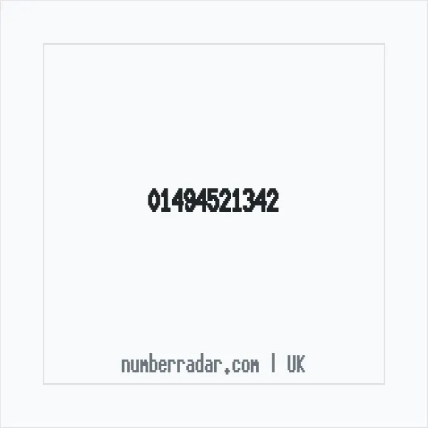 Reverse number check for +44 1494 521342 — who called me?