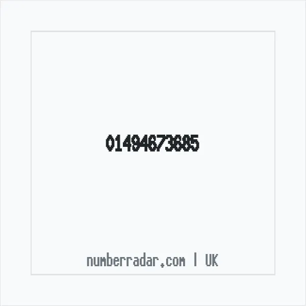 Reverse number check for +44 1494 673685 — who called me?