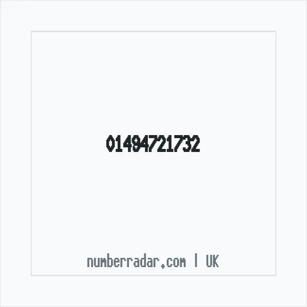 Reverse number check for +44 1494 721732 — who called me?