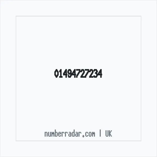 Reverse number check for +44 1494 727234 — who called me?