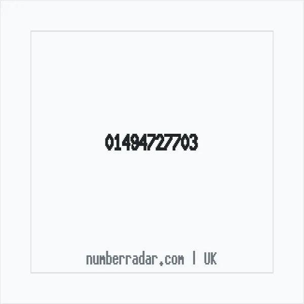 Reverse number check for +44 1494 727703 — who called me?