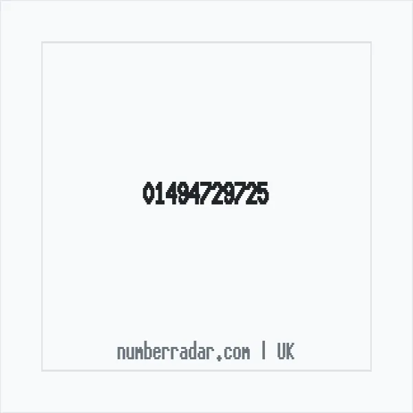 Reverse number check for +44 1494 729725 — who called me?