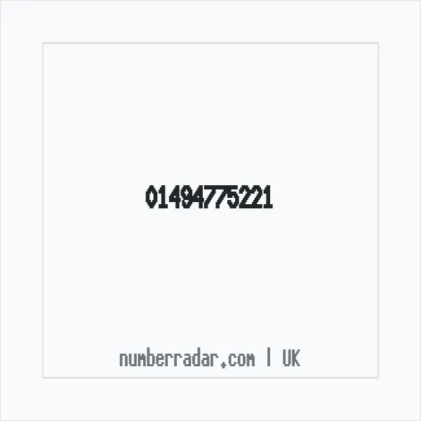 Reverse number check for +44 1494 775221 — who called me?