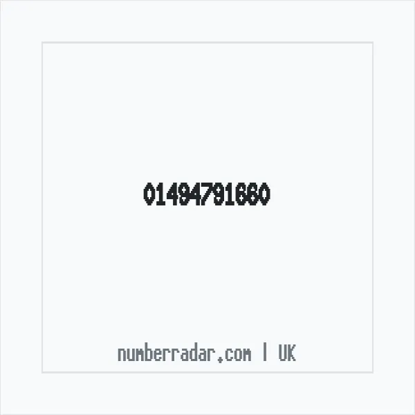 Reverse number check for +44 1494 791660 — who called me?