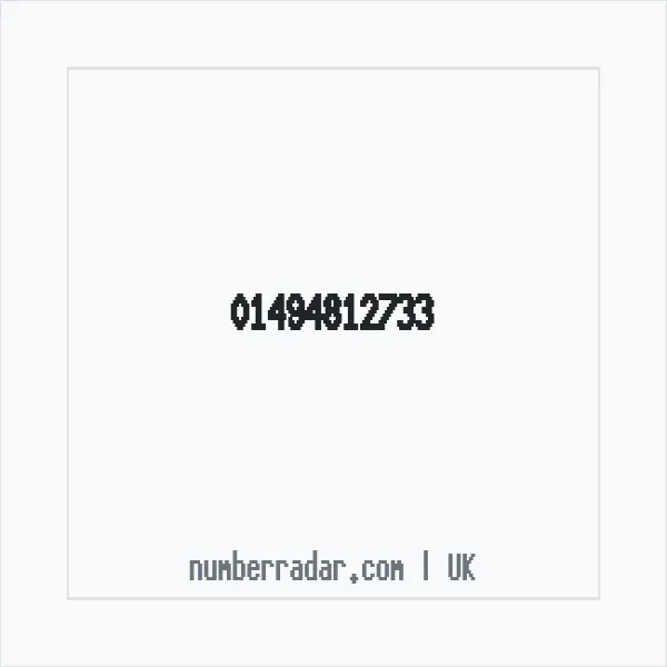 Reverse number check for +44 1494 812733 — who called me?