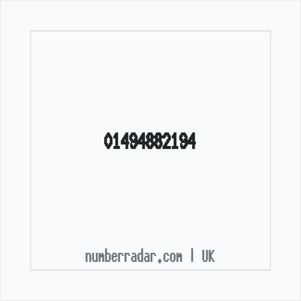 Reverse number check for +44 1494 882194 — who called me?