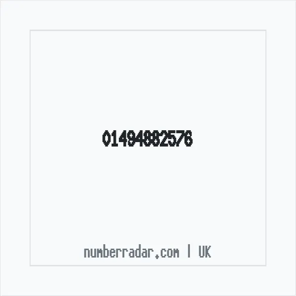 Reverse number check for +44 1494 882576 — who called me?
