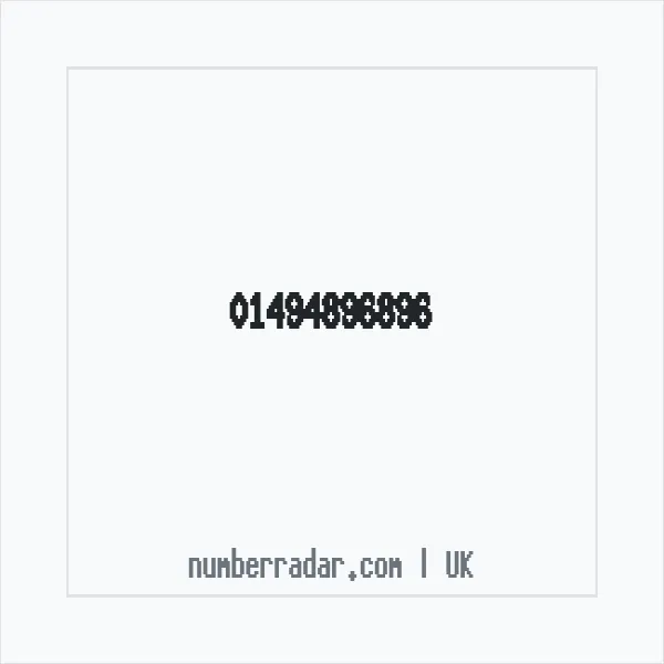 Reverse number check for +44 1494 896896 — who called me?