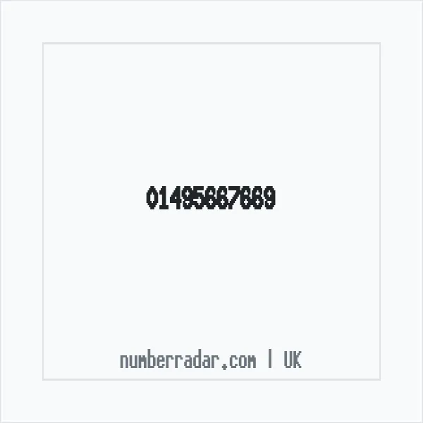 Reverse number check for +44 1495 667669 — who called me?