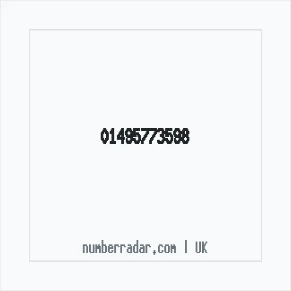 Reverse number check for +44 1495 773598 — who called me?