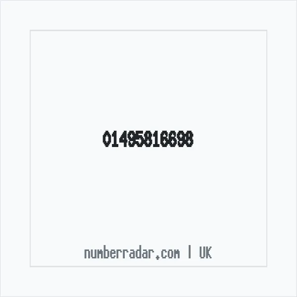 Reverse number check for +44 1495 816698 — who called me?