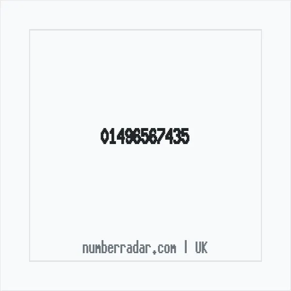 Reverse number check for +44 1496 567435 — who called me?