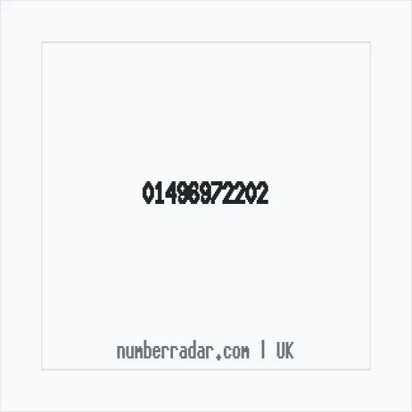 Reverse number check for +44 1496 972202 — who called me?