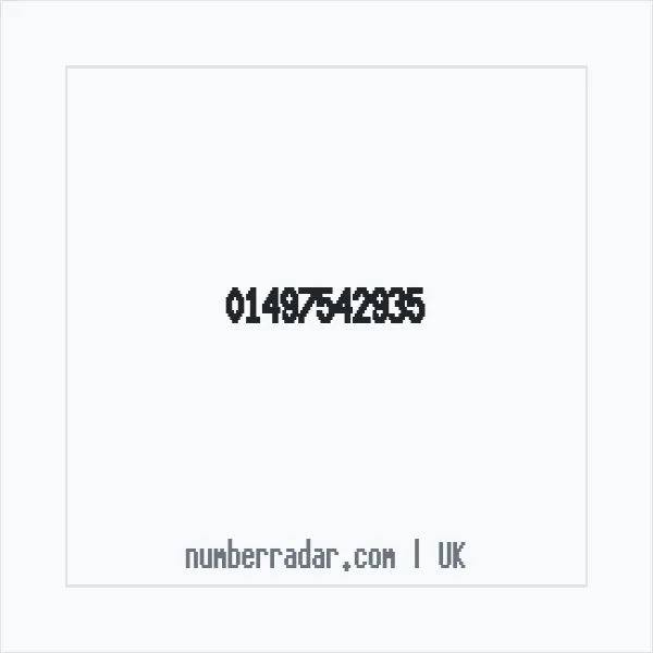 Reverse number check for +44 1497 542935 — who called me?
