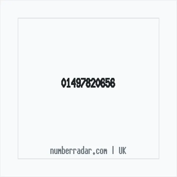 Reverse number check for +44 1497 820656 — who called me?