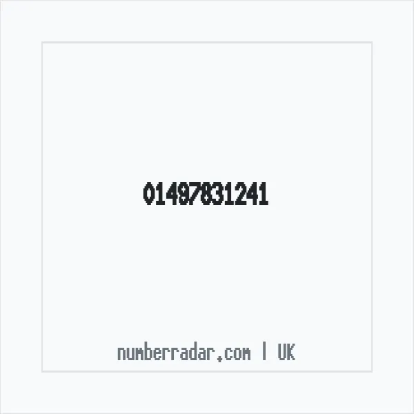 Reverse number check for +44 1497 831241 — who called me?