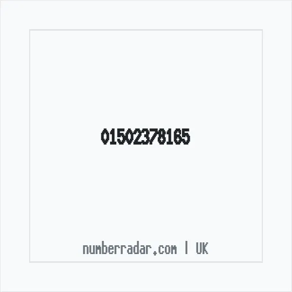 Reverse number check for +44 1502 378165 — who called me?