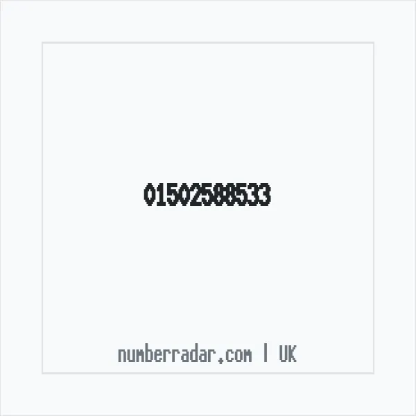 Reverse number check for +44 1502 588533 — who called me?