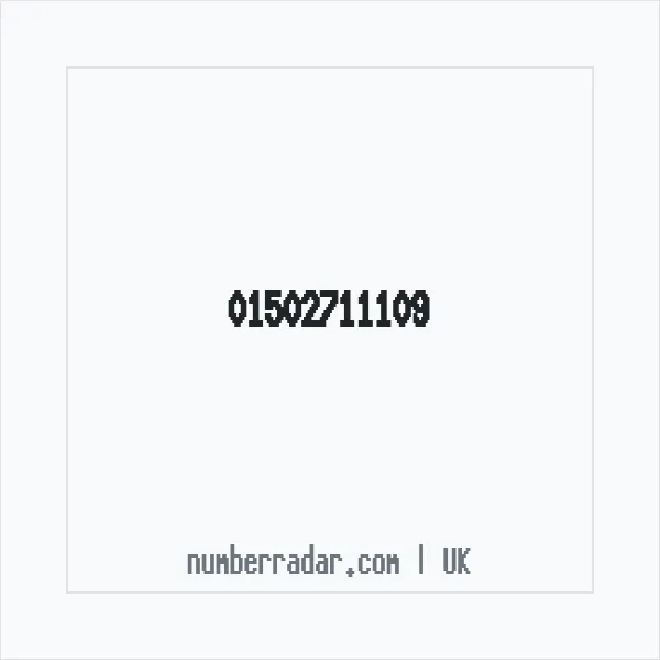 Reverse number check for +44 1502 711109 — who called me?