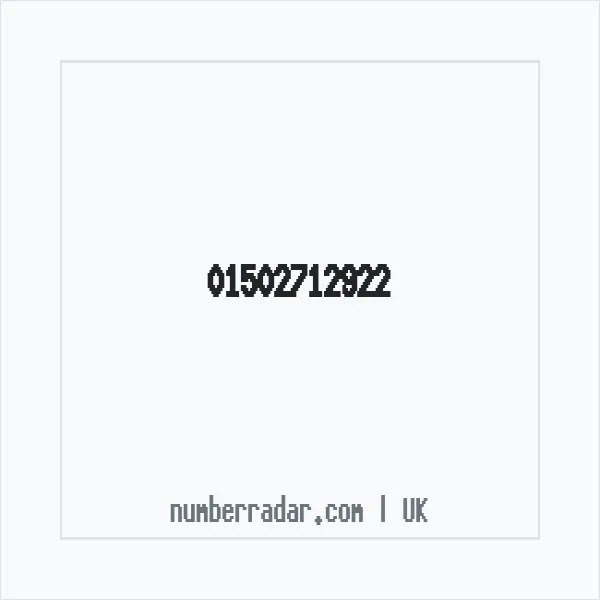 Reverse number check for +44 1502 712922 — who called me?